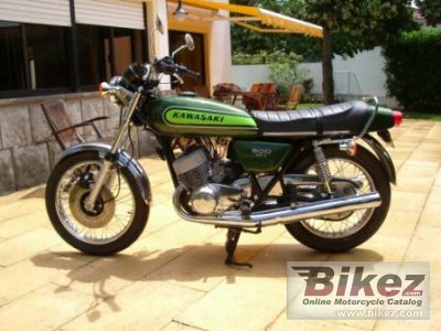 1974 kawasaki 500 h 1 mach iii photo